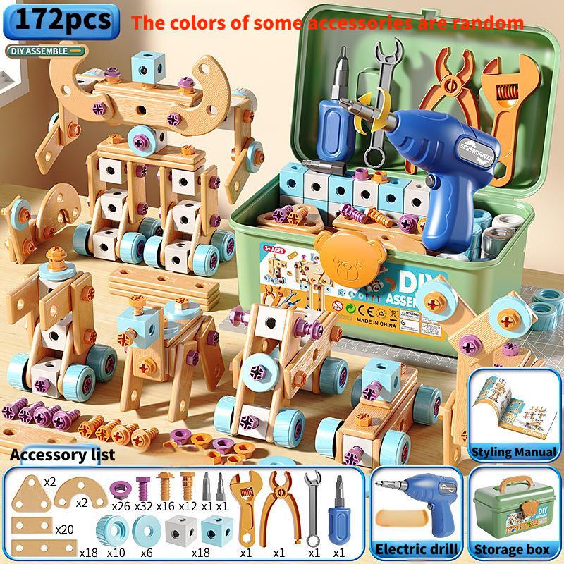 Construction Toys For Kids With Realistic Repair Tools And Assembly For Creative Play
