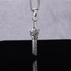 Retro Titanium Steel Broken Sword Necklace: Unisex Sweater Chain by Xi Chu Overlord