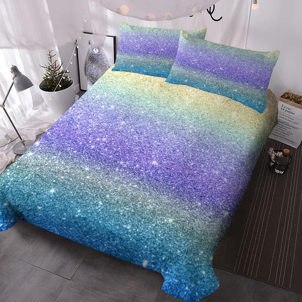 Цветное мраморное постельное белье, трехпредметный пододеяльник