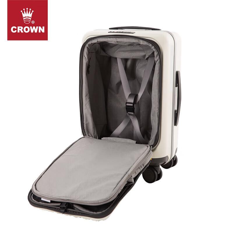 CROWN Чемодан-ручная кладь для ноутбука с передним открытием C-F5278H