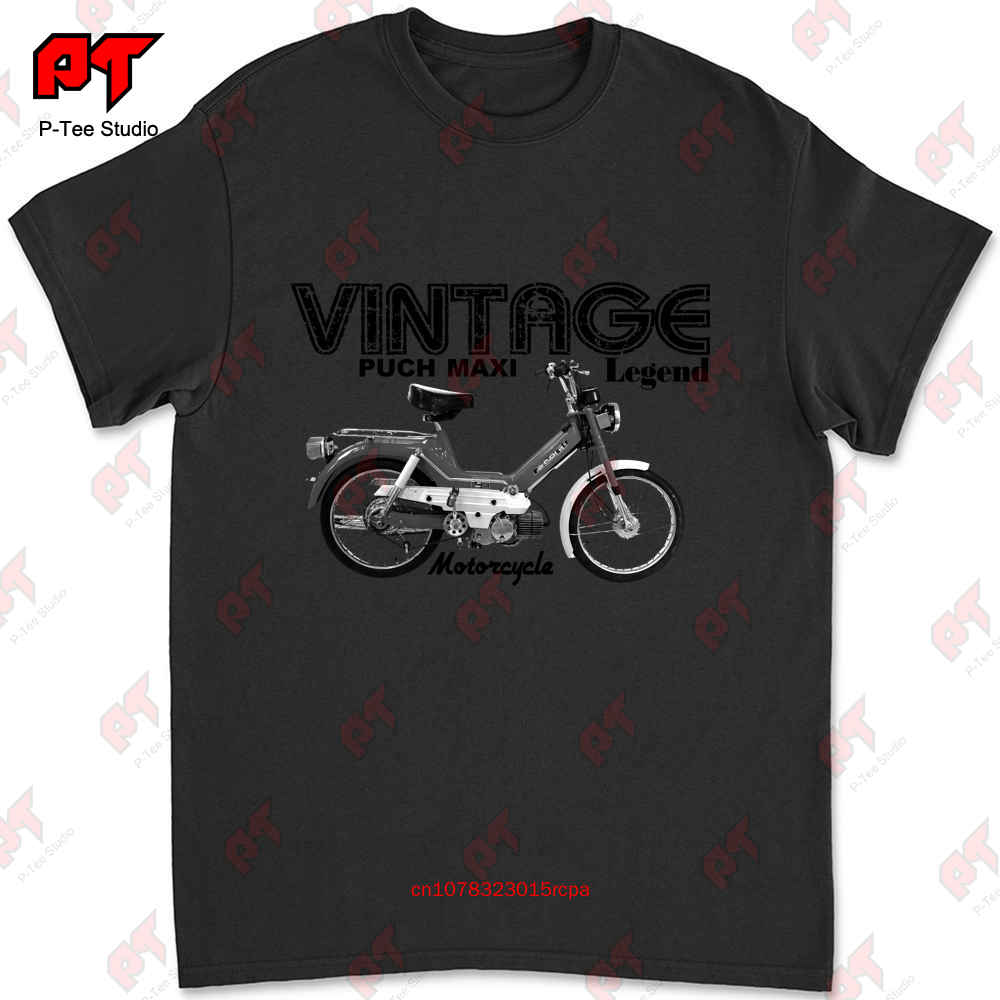 Футболка Puch Maxi Vintage Мотоцикл Классический Велосипед DC1Z