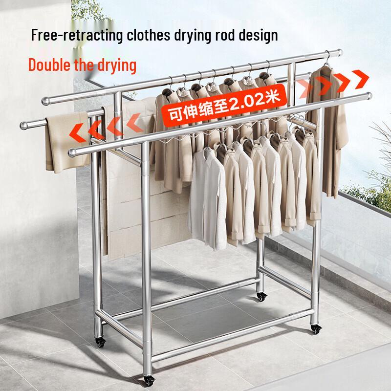 Qicaijiang Foldable Telescopic Clothes Drying Rack
