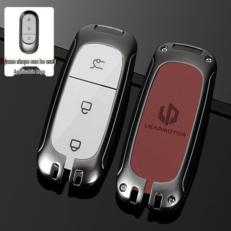Чехол для ключей Leapmotor для C01/T03 и C11 Пряжка, S01 Увеличенный запас хода, Модель 2022 года - Полное покрытие