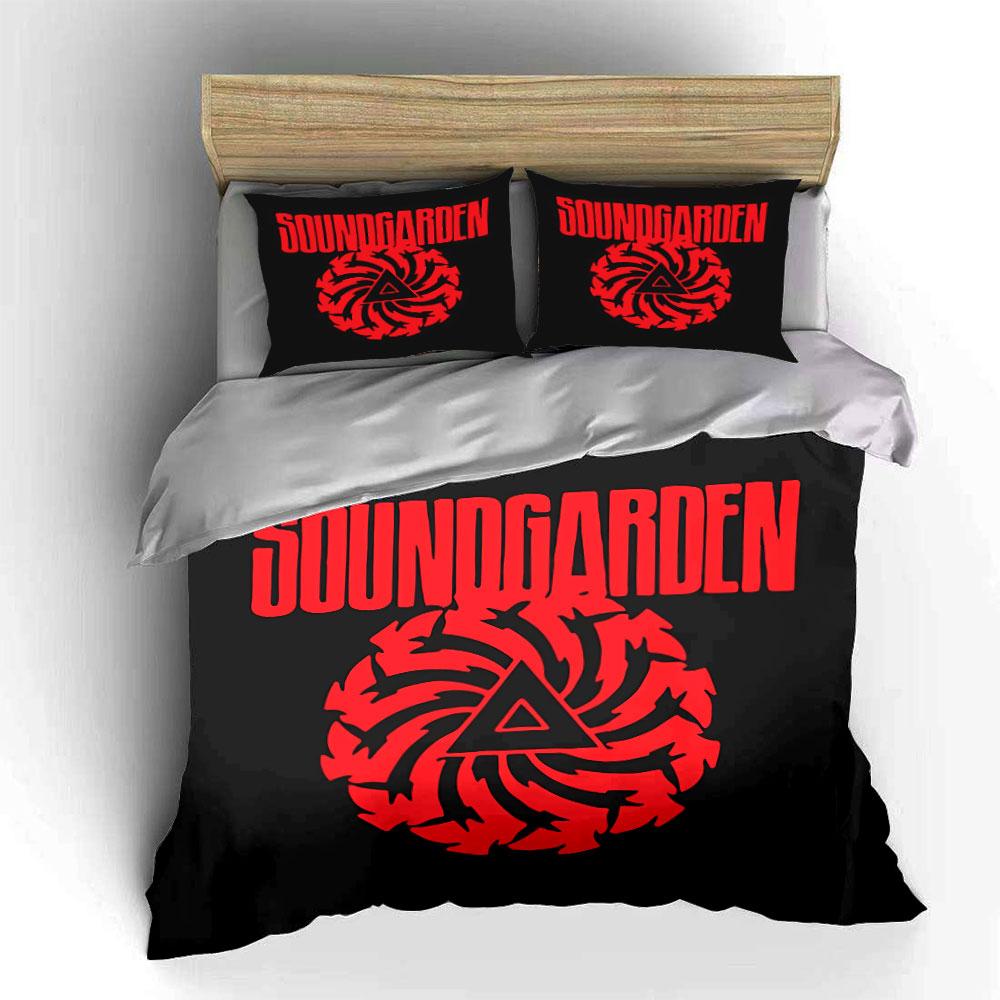 Soundgarden Red Spiral Design Bedding Duvet Cover Set Duvet Cover Pillowcases  (1*Duvet Cover 2*Pillowcases, without duvet insert)
