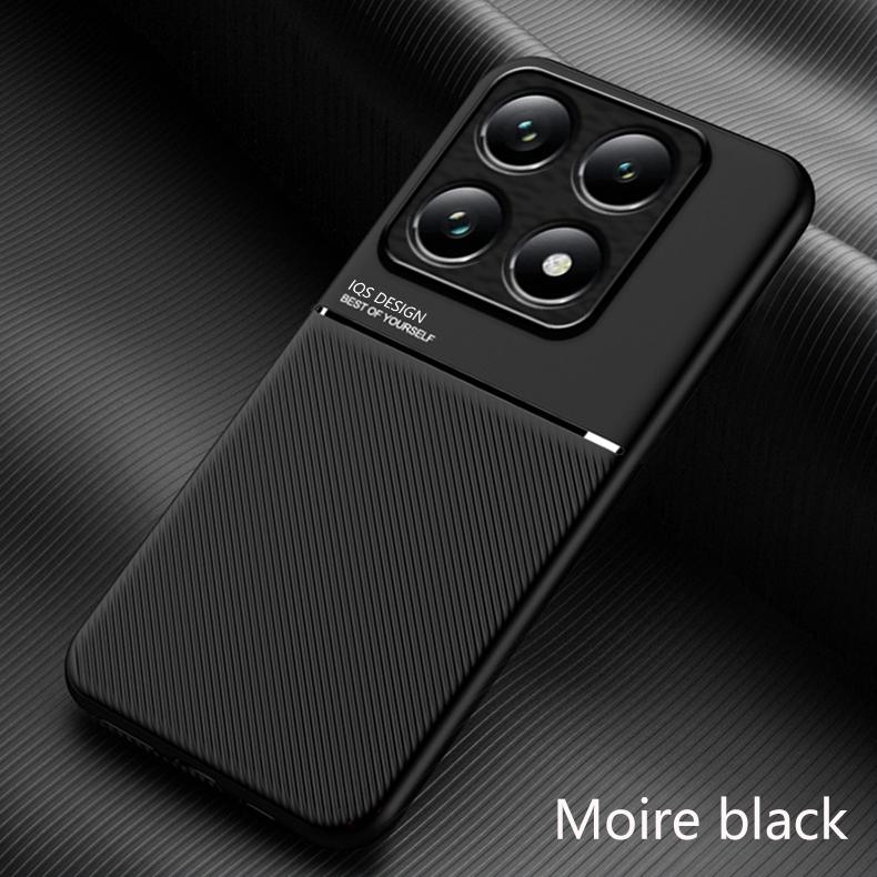 Для Xiaomi 14T Pro Автомобильный Магнитный Держатель Кожаный Чехол Для Mi 14T Mi14T Xiaomi14T 14 T Pro 14TPro 5G Мягкий Силиконовый Противоударный Чехол