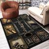 Clarinet Instrument Collection Pattern Rug Floor Mat for Living Room or Bedroom Soft and Comfortable Carpet a Gift for Birthday and Holiday.