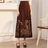 Retro Elegant Chinese Style Improved Horse Face Skirt