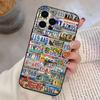 Retro license P-plate  Phone Case For iPhone 17, 16,15,14,13,12,11 Plus,Pro Max, Others Soft Black Cover