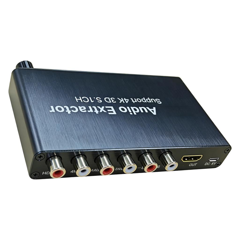 Экстрактор звука HDTV Декодирование 4K 5.1CH Усилитель экстрактора звука HDTV HDTV 3,5 мм Аналоговый преобразователь Выход 5.1 канала