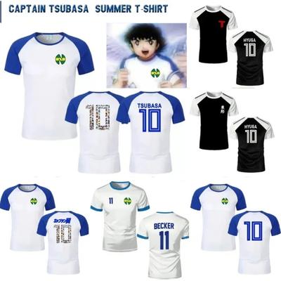 Летняя футболка Captain Tsubasa Animated Jersey с 3D-принтом для мужчин и женщин больших размеров, спортивная, быстросохнущая, дышащая, с короткими рукавами