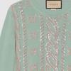 Gucci Вязаный трикотаж SS24 Женский Циановый 773589-XKDUX-4853
