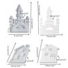 Castle House Candlesticks Resins Moulds Snow House Candle Holder Silicone Molds DIY Castings Moulds for Home Decorations