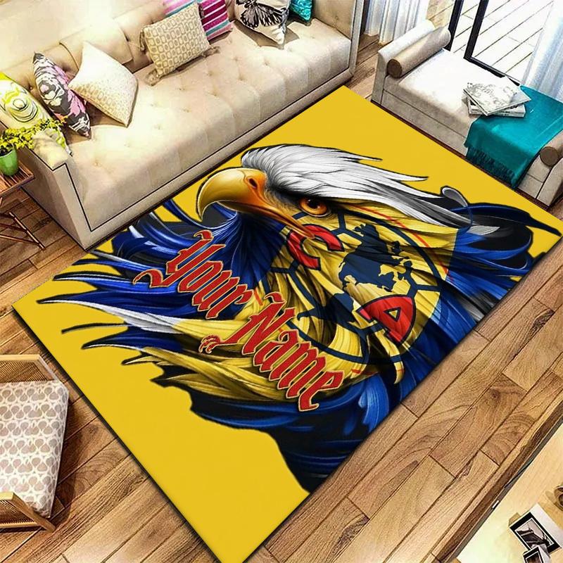 Club America Eagle Custom Name Carpet Rug For Living Room Bedroom Home Sofa Decoration Kids Play Nonslip Floor Mat