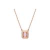 Swarovski Octagonal Cut Rose Gold Plated Necklace Women necklaces 5640291