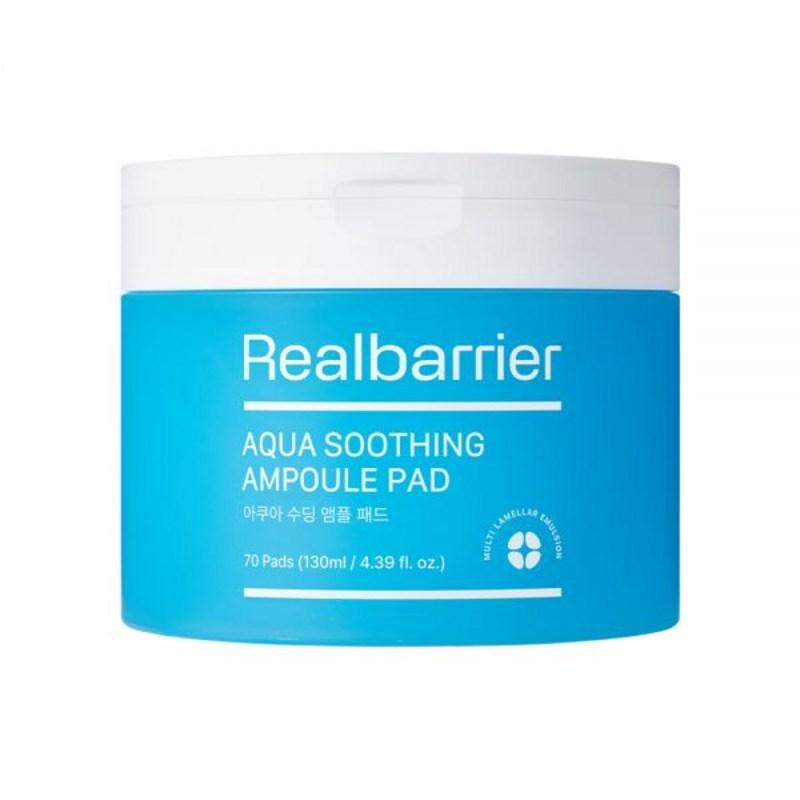 Real Barrier Aqua Soothing Ampoule Pads, 70 pads, 1 pcs