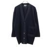 Made In Italy Wool Knit Cardigan M Navy Men's Used