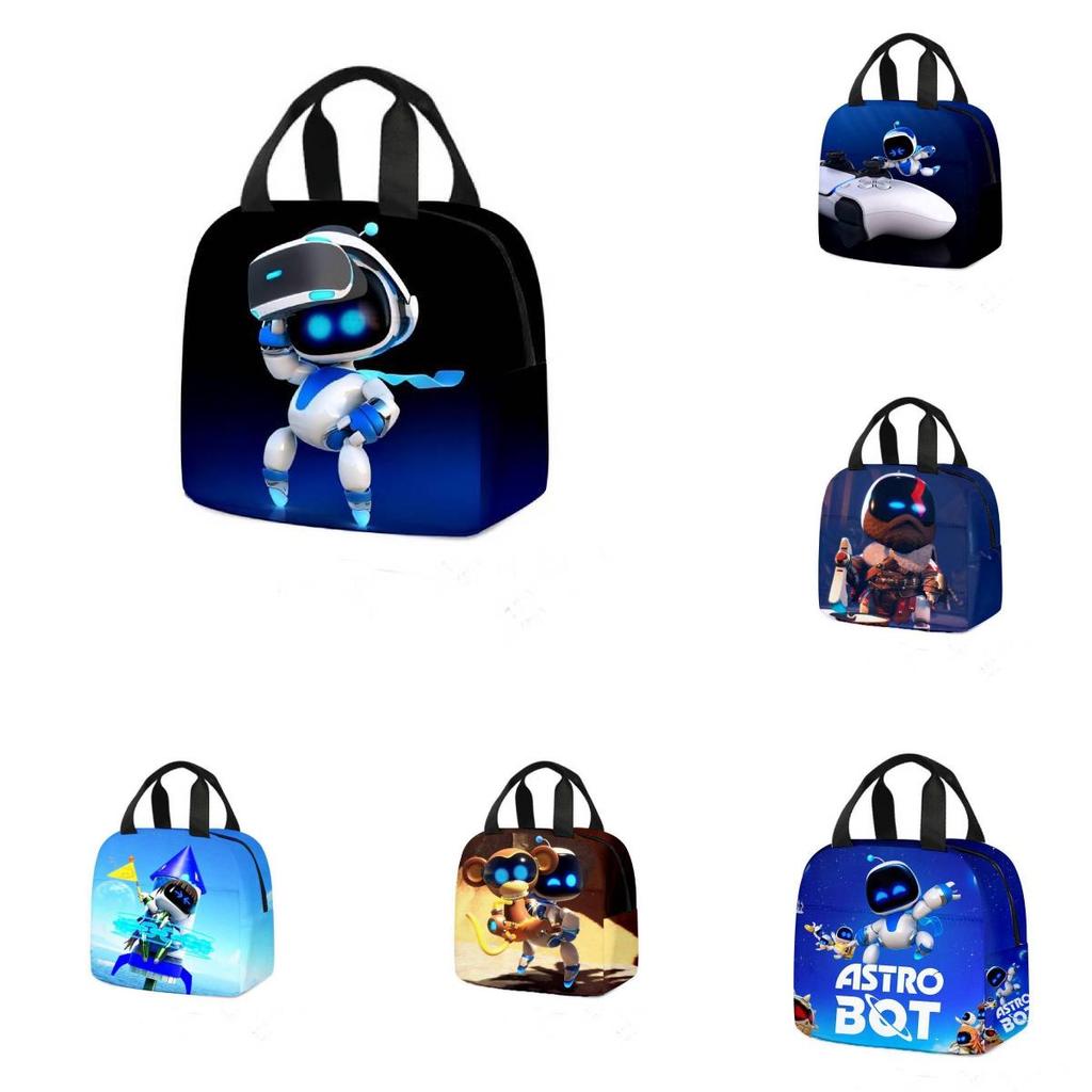 Universe Robot 3d Astro Bot Handbag Insulated Bag Cooler Capacity Lunch Bags