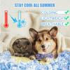 Регулируемая охлаждающая бандана для собаки, милый ошейник для кошки, прочное ледяное полотенце, питомец