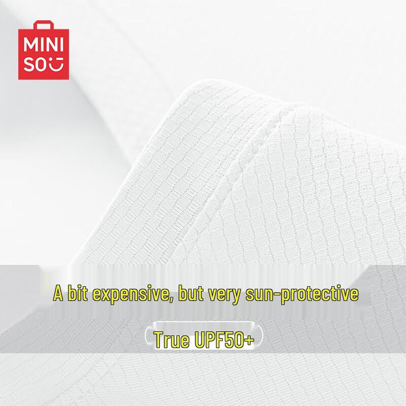 MINISO Мужская летняя свободная дышащая футболка с коротким рукавом из ледяного шелка UPF50+