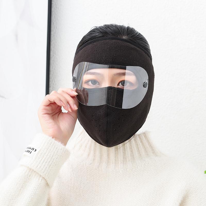 Ski Mask Ear protection Windproof Winter Hat Man Woman Adult 2021 Warming Eye Mask