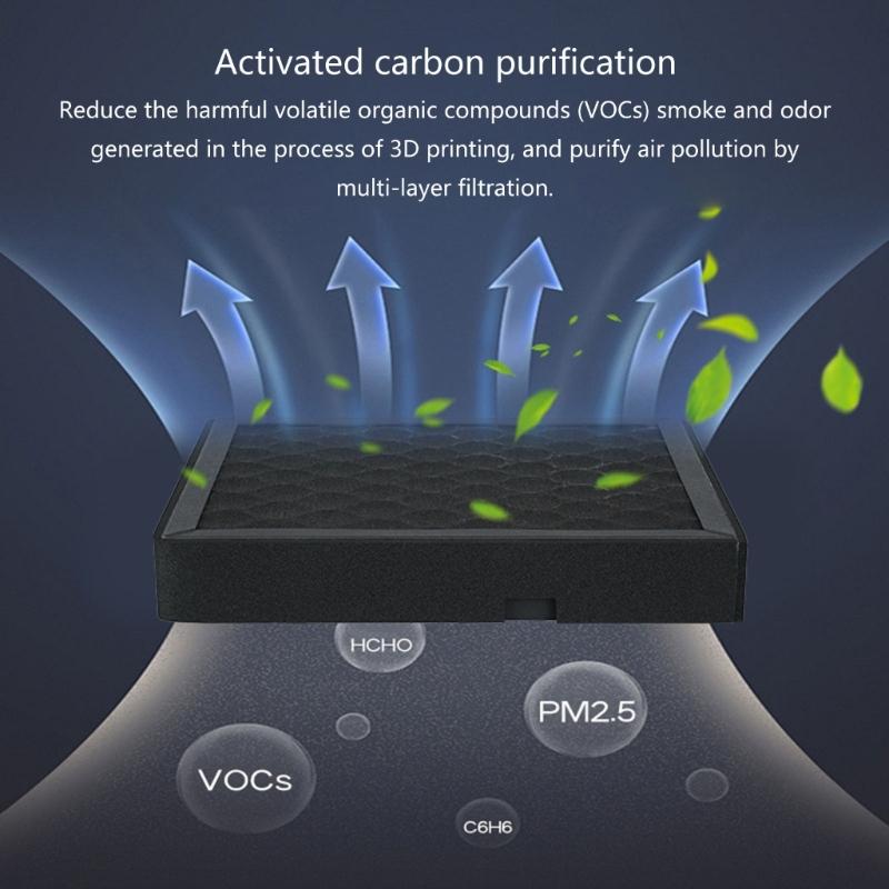 Фильтр очистки воздуха для 3D-принтера H2D с улучшенной адсорбцией активированным углем и легкой установкой