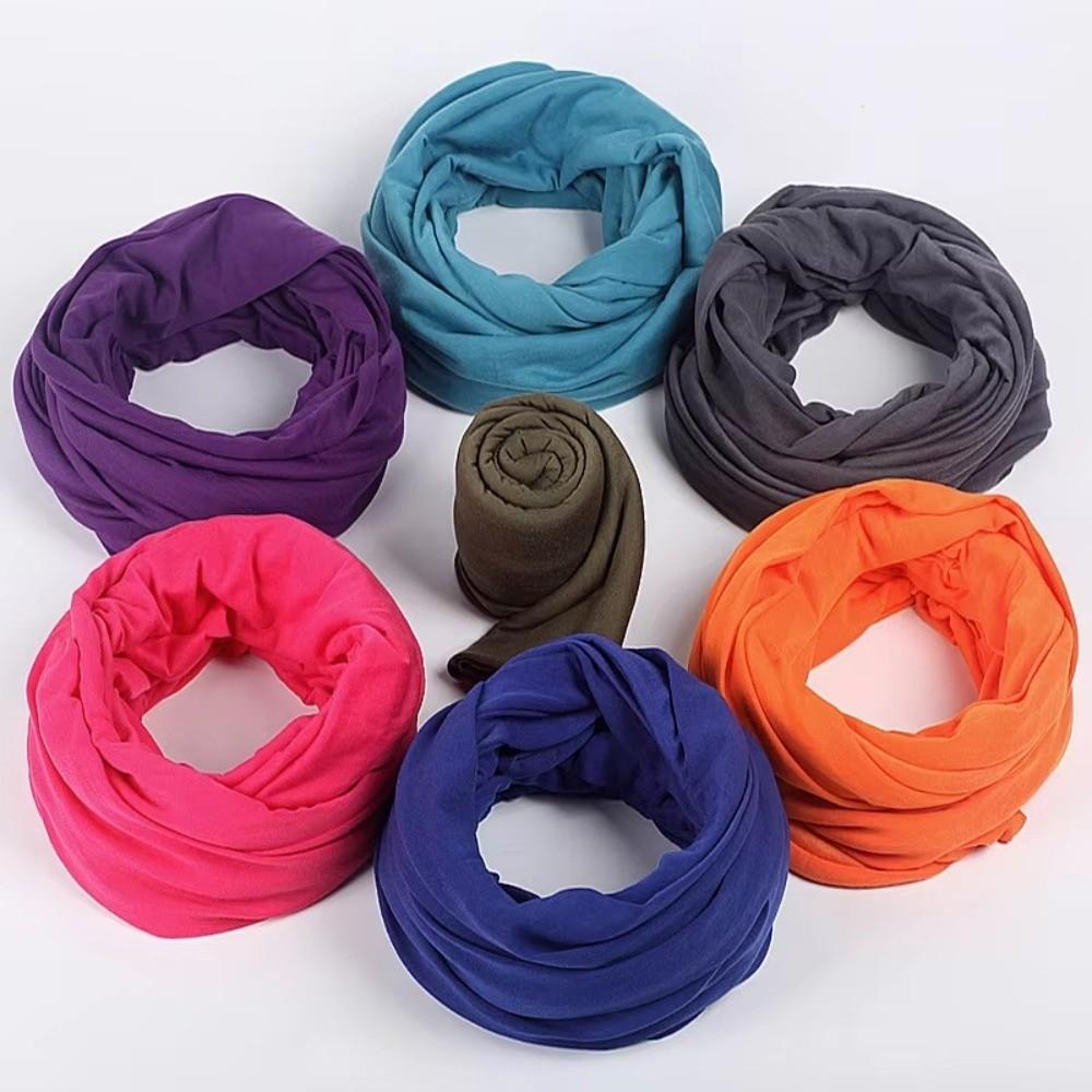 Lightweight Circle Scarf Solid Color Loop Scarf New Infinity Scarf for Women