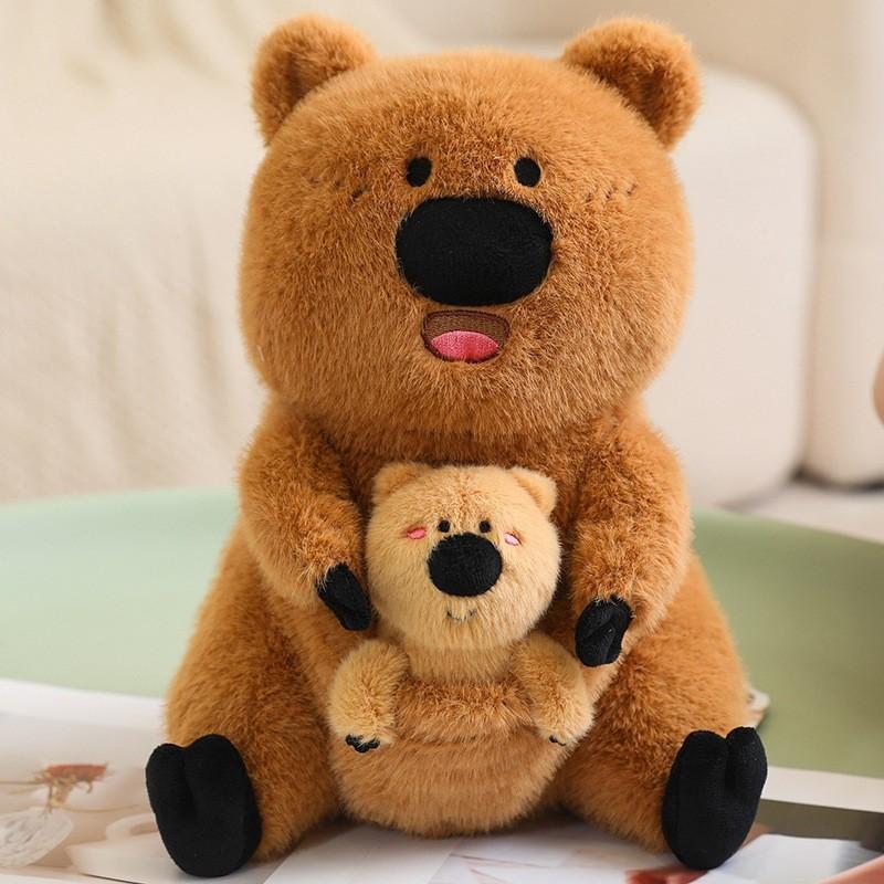 Cartoon Capybara Keychain Plush Dolls Pendant Childrens Toys Gifts Birthday