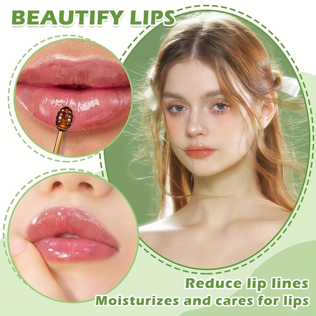 Лимонный крем для губ с кисточкой Увлажняющий бальзам для губ Natural Finish Solid Lip Color Портативный уход за губами для ночного и ежедневного использования для всех типов кожи