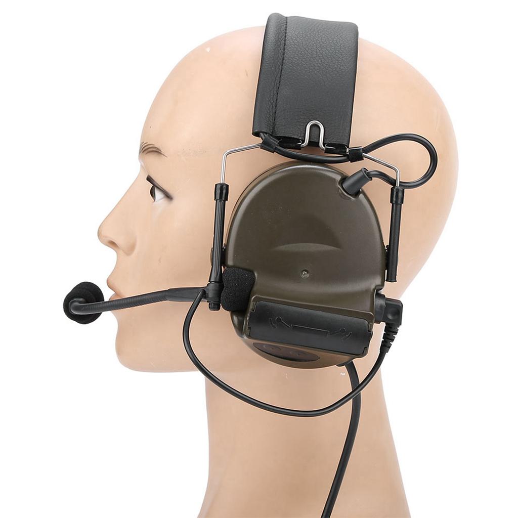 Outdoor Earmuff Microphone Earphone Headset for Combat Games