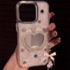 Rhinestone Pearl Crown Mirror Mobile Phone Case for IPhone17promax Epoxy for Apple 15 Star Female New Model