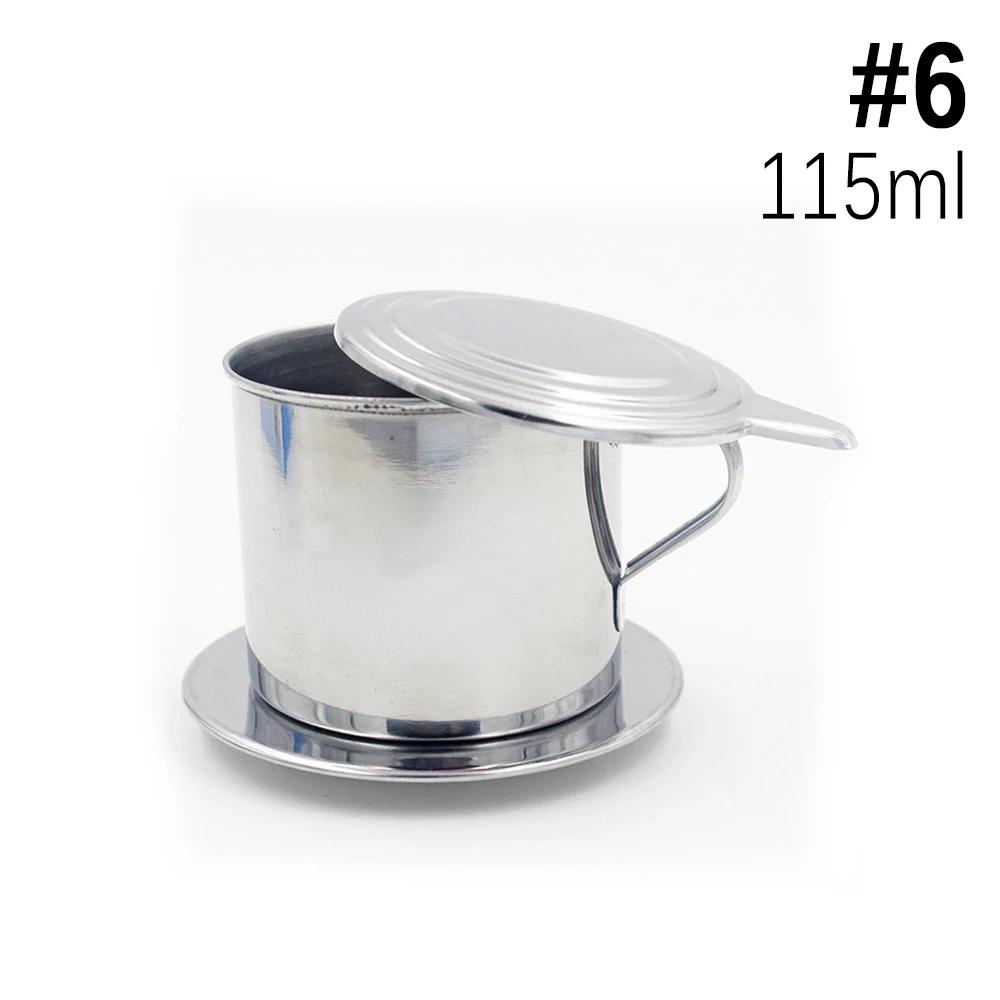 Вьетнамский фильтр для кофе из нержавеющей стали, вьетнамский стиль, кофейник-капельница, чашка для заваривания, портативный фильтр для кофе