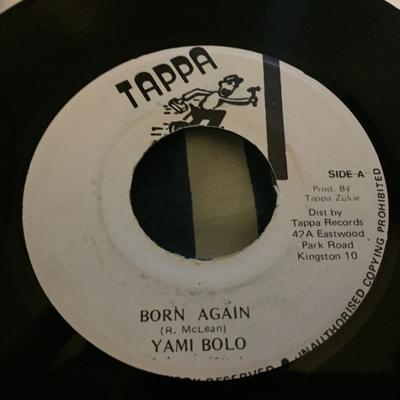 7-дюймовая пластинка YAMI BOLO Born Again NONE Tappa Records Ямайка Регги Ска Даб Б/У