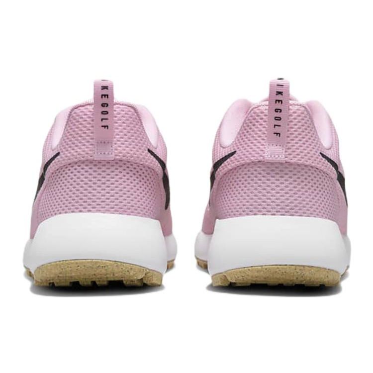 Nike Roshe Golf Next Nature Средний Мягкий Розовый Резина Унисекс Кроссовки Белый Резина Светло-Коричневый Черный DV1202-601