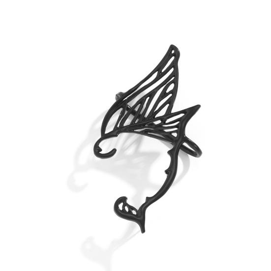 1 шт. серьги-клипсы в виде крыльев эльфа, украшающие внешний вид, винтажный металлический эльф-дракон