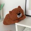 Large Capacity Bear Plush Pencil Case Cute Design Stationery Storage Bag Bear Plush Pen Bag  Office
