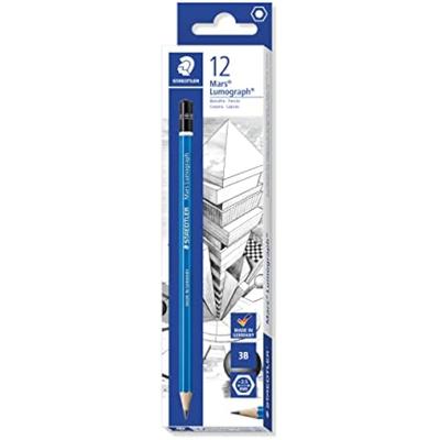 Карандаши Staedtler Lumograph Drafting, 3B, 12 шт., 100-3B