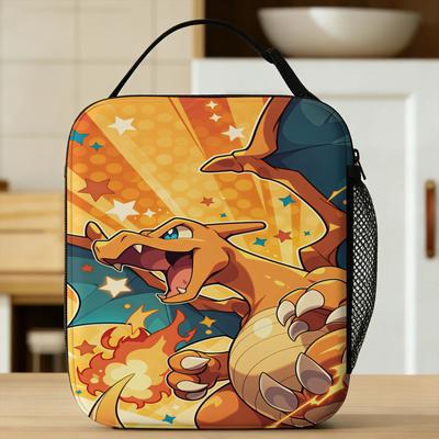 Pokemon Character Lunch Bag Casual Lunch Box For Women Travel Portable Cooler Bag Waterproof Print Tote Food Bags