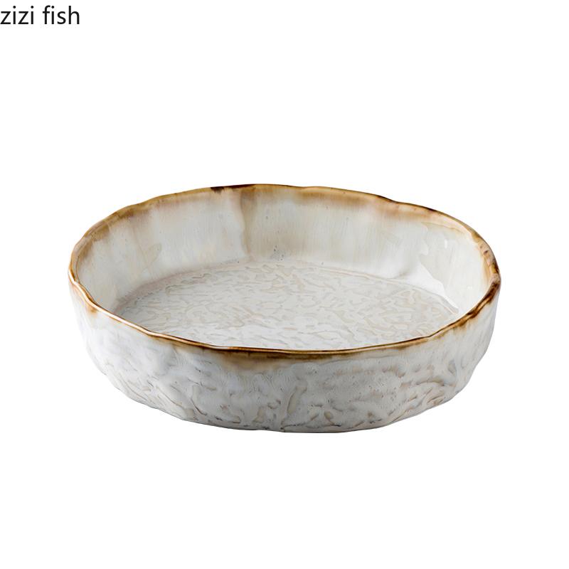 Керамическая глубокая тарелка для супа в печи, миска для салата, миска для пасты, ресторанная особая посуда для молекулярной кухни