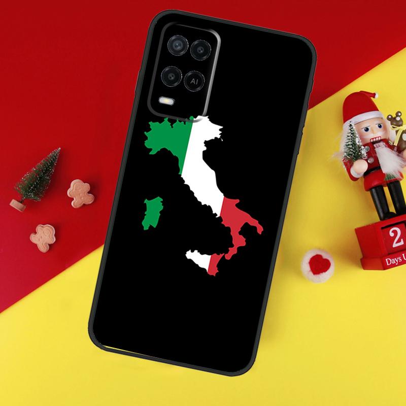 Чехол Флаг Италии для Oppo A38 A18 A58 A78 A98 A74 A94 A54 A80 A60 A40 A96 A76 A16 A15 A17 A57 A5 A6 Pro