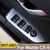 Для MAZDA CX-5 CX5 2017 2018 подлокотник внутренней двери автомобиля, переключатель окна, регулировка панели, накладка, модификация, наклейка