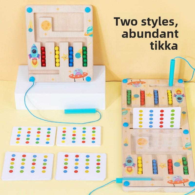 Nonelectric Wooden Brain Teaser Maze For Kids Kids Educational Toy For Cognitive Skill Building