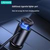 USAMS Высокомощный автомобильный адаптер-зарядное устройство с двумя USB-портами для прикуривателя - Один на два порта