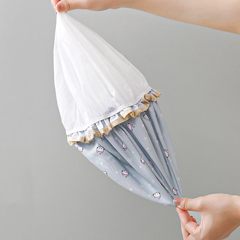 Double-Layer Kitchen Lady Light Oil Fume-Proof Cap Shower Cap Waterproof Adult Women Shower Bath Cap Shampoo Cap Cute Glitter