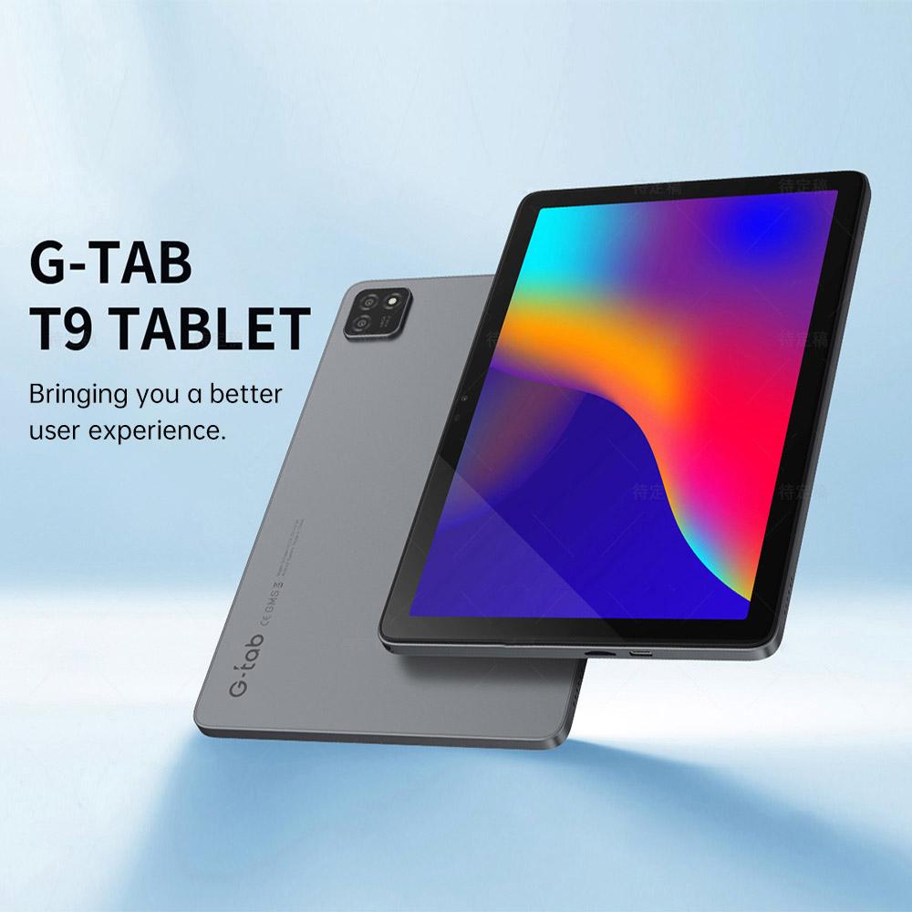 Планшет G-tab T9 Android 14, 10,1 дюйма 1280*800 IPS экран, RK3526 4 ядра до 2,0 ГГц, 6 ГБ ОЗУ (3 ГБ + 3 ГБ расширение) 64 ГБ ПЗУ