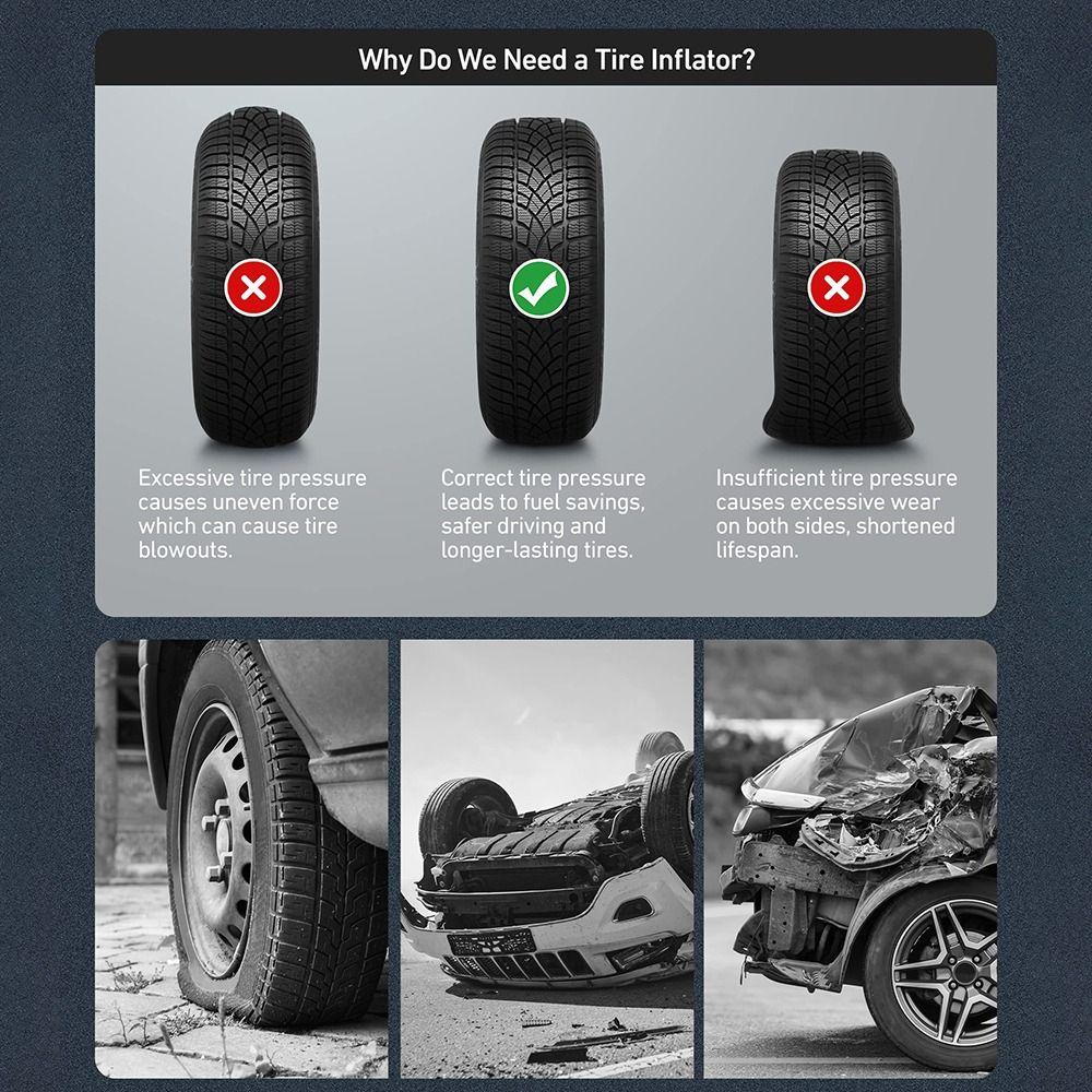 Compressor Accessories Digital Tire Pressure Gauge 0.1 Display Resolution Digital Tire Tester  SUV