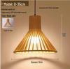 Дзен Японский Деревянный Подвесной Светильник для Чайных Комнат, Ресторанов, Спален и Гостиных
