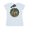 HARRY POTTER Женская хлопковая футболка с рождественским венком
