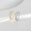 Регулируемое женское кольцо геометрической формы C-образной формы, простое, чистое, стиль Ins, для девушек, для летнего пляжного отдыха, ювелирное украшение, кольцо на палец, ювелирное украшение для свадебной вечеринки