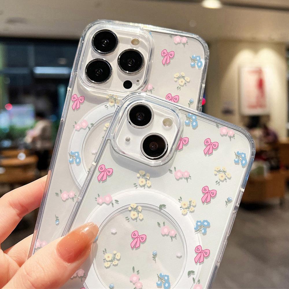 Магнитный чехол для телефона для iPhone 12 14 16 17 Pro 17 16 15 14 13 12 Pro Max 12 13 14 15 16 Высококачественный противоударный чехол Полная защита Милый стиль