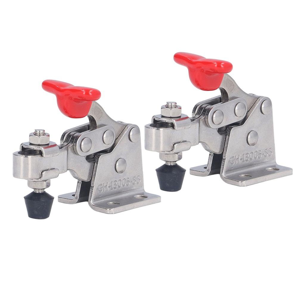 2pcs Precision Vertical Toggle Clamp Adjustable Quick Release Clamp Heavy Toggle Clamps  Welding